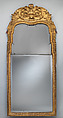 Mirror, Gilt gesso on pine, glass, British