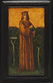 Door (part of a set), Probably painted by Charles Fairfax Murray (British, London 1849–1919 London), Painted and ebonized mahogany, copper mounts, British, London