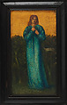 Door (part of a set), Probably painted by Charles Fairfax Murray (British, London 1849–1919 London), Painted and ebonized mahogany, copper mounts, British, London