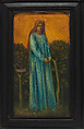 Door (part of a set), Probably painted by Charles Fairfax Murray (British, London 1849–1919 London), Painted and ebonized mahogany, copper mounts, British, London