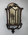 Pair of wall lanterns, Mahogany, glass, looking glass, British