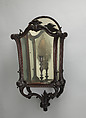 Pair of wall lanterns, Mahogany, glass, looking glass, British
