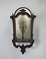 Pair of wall lanterns, Mahogany, glass, looking glass, British