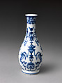 Vase (one of a pair), Saint-Cloud factory (French, mid-1690s–1766), Soft-paste porcelain with cobalt blue pigment under transparent glaze, French, Saint-Cloud