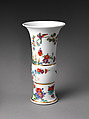Vase with flowers and birds (one of a pair), Meissen Manufactory (German, 1710–present), Hard-paste porcelain painted with colored enamels under transparent glaze, German, Meissen