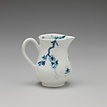 Miniature pitcher (part of a service), Worcester factory (British, 1751–2008), Soft-paste porcelain with underglaze blue, British, Worcester