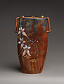 Vase, Emile Gallé (French, Nancy 1846–1904 Nancy), Glazed earthenware, French, Lorraine (Nancy)