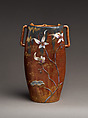 Vase, Emile Gallé (French, Nancy 1846–1904 Nancy), Glazed earthenware, French, Lorraine (Nancy)
