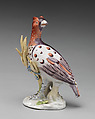 Pair of partridges, Chelsea Porcelain Manufactory (British, 1744–1784), Soft-paste porcelain, British, Chelsea