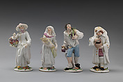 Four Seasons (Autumn), Chelsea Porcelain Manufactory (British, 1745–1784, Red Anchor Period, ca. 1753–58), Soft-paste porcelain, British, Chelsea