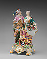 Winter and Spring, Chelsea Porcelain Manufactory (British, 1745–1784, Gold Anchor Period, 1759–69), Soft-paste porcelain, British, Chelsea
