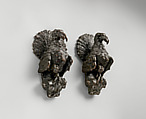 Two turkeys, Bronze with black painted patina, Italian, Venice