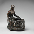 Mermaid with ink pot, Bronze, Italian, possibly Venice