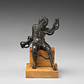 Man Struggling with a Serpent, Bronze, on yellow marble base, Italian, Padua