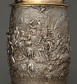 Tankard (one of a pair), Edward Farrell (British, 1779–1850), Silver, gilded silver, British, London