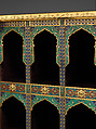 Cabinet, Maison Barbedienne (French, 1834–1954), Brass, with polychrome cloisonné enamel; velvet, French, Paris