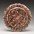 Plate, Style of Whieldon type, Earthenware, glazed, probably British, Staffordshire