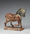 Horse, Whieldon type, Lead-glazed earthenware, British, Staffordshire