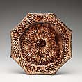 Plate, Whieldon type, Lead-glazed earthenware, British, Staffordshire