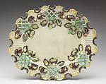 Platter, Creamware, British, Staffordshire