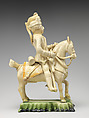 Mounted soldier, Style of John Astbury (active 1688–1743), Lead-glazed earthenware, British, Staffordshire