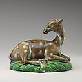 Hind (one of a pair), Ralph Wood the Younger  British, Lead-glazed earthenware, British, Burslem, Staffordshire