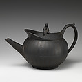 Teapot with cover (part of a set), Wedgwood and Co., Basalt ware, British, Etruria, Staffordshire