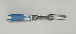 Dessert fork, Josiah Wedgwood and Sons  British, Jasperware, metal, British, Staffordshire