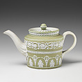 Teapot with cover, Josiah Wedgwood and Sons British, Jasperware, British, Etruria, Staffordshire
