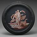 Rape of Helen, Josiah Wedgwood British, Black basalt ware with "encaustic" decoration, British, Etruria, Staffordshire