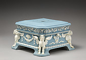 Pedestal or base, Josiah Wedgwood (British, Burslem, Stoke-on-Trent 1730–1795 Burslem, Stoke-on-Trent), Jasperware, British, Etruria, Staffordshire