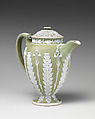 Chocolate pot, Josiah Wedgwood and Sons (British, Etruria, Staffordshire, 1759–present), Jasperware, British, Etruria, Staffordshire