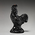 Cock, Probably made at Jackfield Pottery, Shropshire, England, Glazed earthenware, British, Shropshire