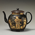 Punch pot, Probably made at Jackfield Pottery, Shropshire, England, Glazed earthenware, British, probably Shropshire