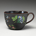 Tea cup (part of a set), Josiah Wedgwood and Sons (British, Etruria, Staffordshire, 1759–present), Basalt ware, British, Etruria, Staffordshire