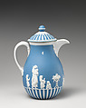 Chocolate pot with cover (part of a set), Josiah Wedgwood and Sons (British, Etruria, Staffordshire, 1759–present), Jasperware, British, Etruria, Staffordshire