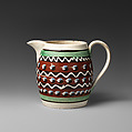 Barrel shaped jug, Pottery, British