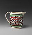 Barrel shaped jug, Pottery, British