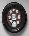 Casts from antique gems (9), James Tassie (British, Glasgow, Scotland 1735–1799 London), Glass paste; wood frame, British, London