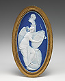Cameo medallion, Josiah Wedgwood and Sons British, Jasperware, British, Etruria, Staffordshire