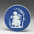 Cupid playing a lyre, Josiah Wedgwood British, Jasperware, British, Etruria, Staffordshire