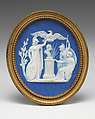 Cameo medallion, Josiah Wedgwood and Sons  British, Jasperware, British, Etruria, Staffordshire