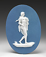 Bacchic youth carrying a wine jug, Wedgwood and Bentley  British, Jasperware, British, Staffordshire