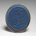 Intaglio seal, Josiah Wedgwood and Sons  British, Jasperware, British, Etruria, Staffordshire