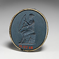 Intaglio, Josiah Wedgwood  British, Jasperware, mottled with white on back, British, Staffordshire