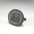 Intaglio, Wedgwood and Co., Black basalt, British, Staffordshire
