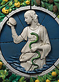 Prudence, Andrea della Robbia (Italian, 1435–1525), Glazed terracotta, Italian, Florence