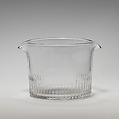 Pair of wineglass coolers, Glass, British