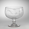 Punch bowl, Glass, British