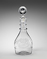 Decanter (one of a pair), Cork Glass Company, Glass, Irish, Cork